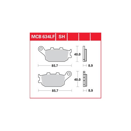 KLOCKI HAMULCOWE LUCAS MCB634LF