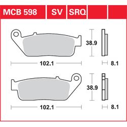 KLOCKI HAMULCOWE LUCAS MCB598