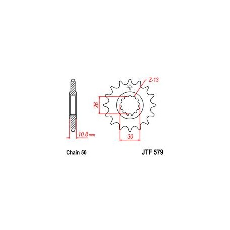 ZĘBATKA JT PRZÓD JTF579.18