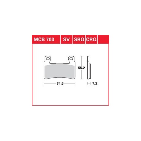 KLOCKI HAMULCOWE LUCAS MCB703