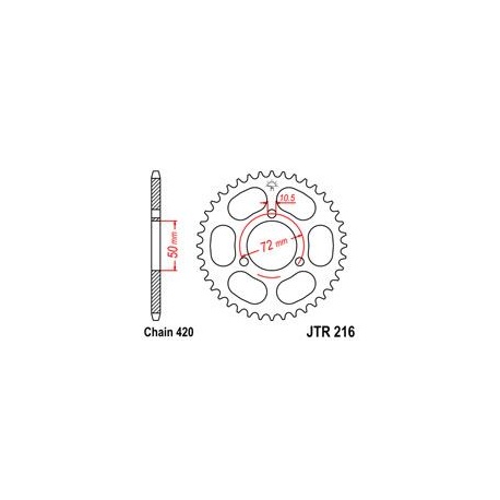 ZĘBATKA JT TYŁ JTR216.37