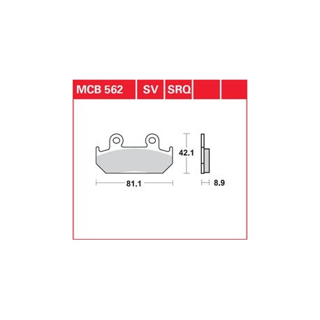 KLOCKI HAMULCOWE LUCAS MCB562SV