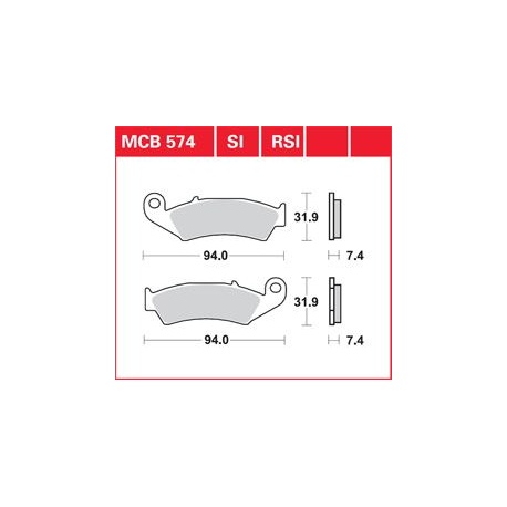 KLOCKI HAMULCOWE LUCAS MCB574RSI