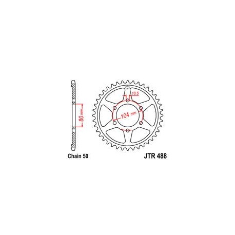 ZĘBATKA JT TYŁ  JTR488.38