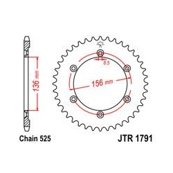 ZĘBATKA JT TYŁ JTR1791.43