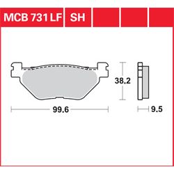 KLOCKI HAMULCOWE LUCAS MCB731SH