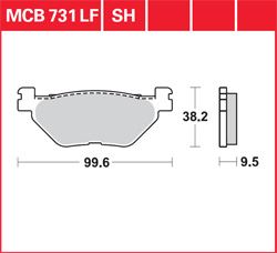 KLOCKI HAMULCOWE LUCAS MCB731SH