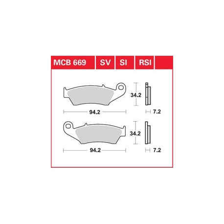 KLOCKI HAMULCOWE LUCAS MCB669RSI