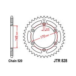 ZĘBATKA JT TYŁ JTR828.42