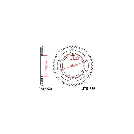 ZĘBATKA JT TYŁ JTR855.46