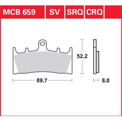 KLOCKI HAMULCOWE LUCAS MCB659SV