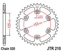 ZĘBATKA JT TYŁ JTR210.50