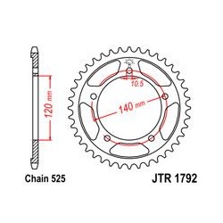 ZĘBATKA JT TYŁ JTR1792.43