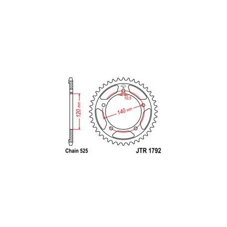 ZĘBATKA JT TYŁ JTR1792.43