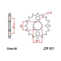 ZĘBATKA JT PRZÓD JTF517.18