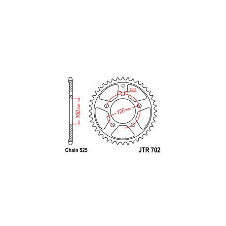 ZĘBATKA JT TYŁ JTR702.40