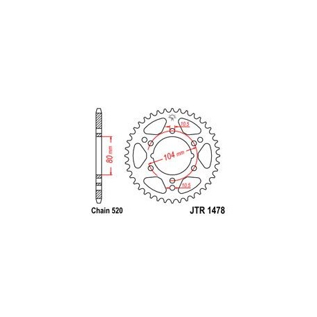 ZĘBATKA JT TYŁ JTR1478.40