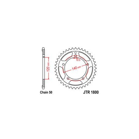 ZĘBATKA JT TYŁ JTR1800.40