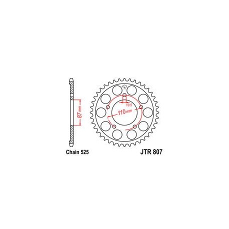 ZĘBATKA JT TYŁ JTR807.45