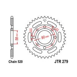 ZĘBATKA JT TYŁ JTR279.41