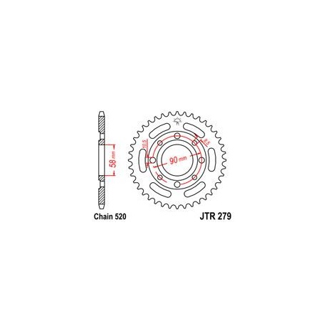 ZĘBATKA JT TYŁ JTR279.41