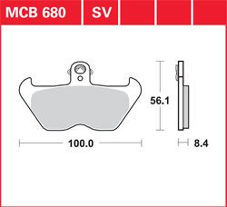 KLOCKI HAMULCOWE LUCAS MCB680