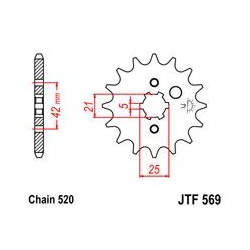 ZĘBATKA JT PRZÓD JTF569.14