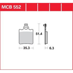 KLOCKI HAMULCOWE LUCAS MCB552