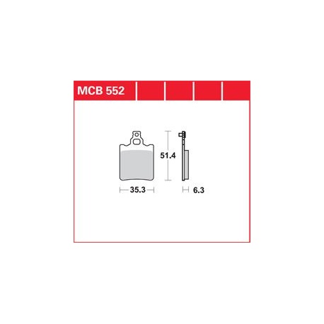 KLOCKI HAMULCOWE LUCAS MCB552