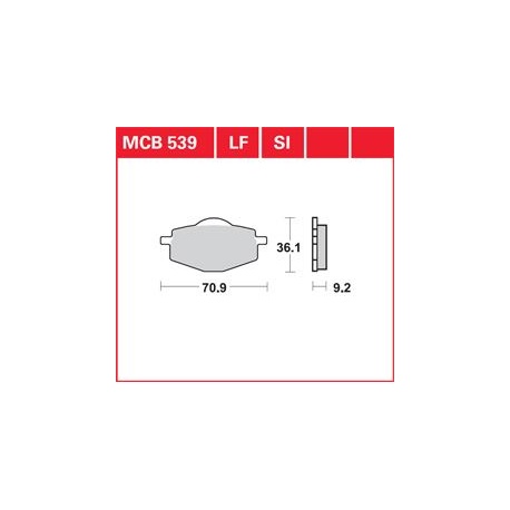 KLOCKI HAMULCOWE LUCAS MCB539