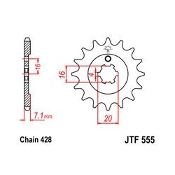 ZĘBATKA JT PRZÓD JTF555.14