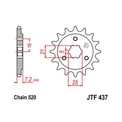 ZĘBATKA JT PRZÓD JTF437.15