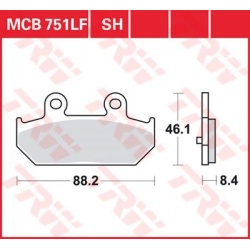 KLOCKI HAMULCOWE LUCAS MCB751