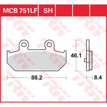 KLOCKI HAMULCOWE LUCAS MCB751