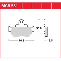 KLOCKI HAMULCOWE LUCAS MCB551