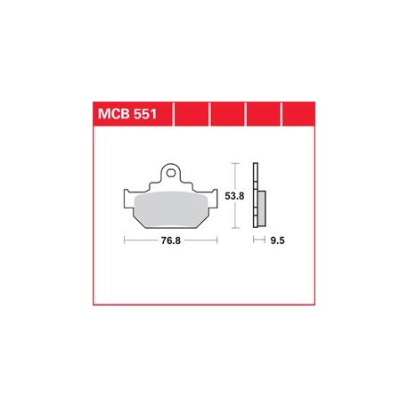 KLOCKI HAMULCOWE LUCAS MCB551