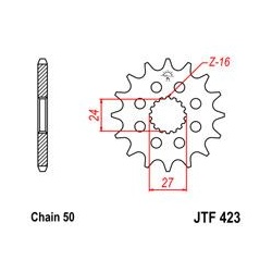 ZĘBATKA JT PRZÓD JTF423.17