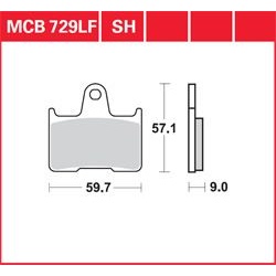 KLOCKI HAMULCOWE LUCAS MCB729