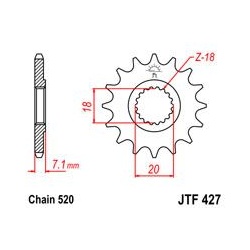 ZĘBATKA JT PRZÓD JTF427.12