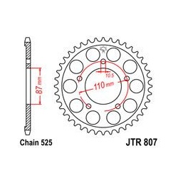 ZĘBATKA JT TYŁ JTR807.44