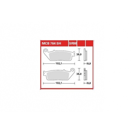 KLOCKI HAMULCOWE TWR MCB764SRM