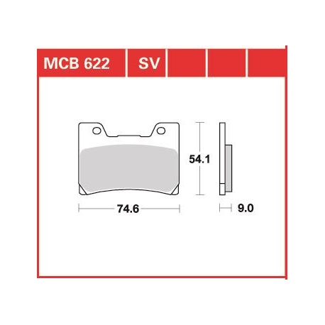 KLOCKI HAMULCOWE TRW MCB622SV