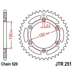 ZĘBATKA JT TYŁ JTR251.49