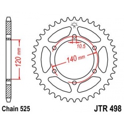 ZĘBATKA JT TYŁ JTR498,44