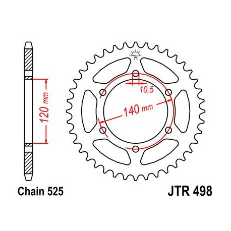 ZĘBATKA JT TYŁ JTR498,44