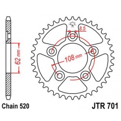 ZĘBATKA JT TYŁ JTR701,40