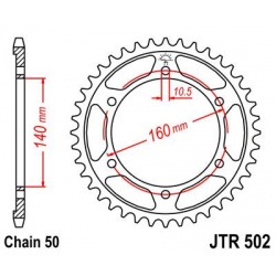 ZĘBATKA JT TYŁ JTR502,44