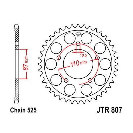 ZĘBATKA JT TYŁ JTR807,48