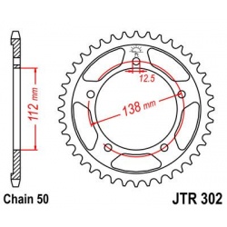 ZĘBATKA JT TYŁ JTR302,42