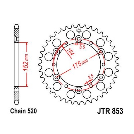 ZĘBATKA JT TYŁ JTR853,50